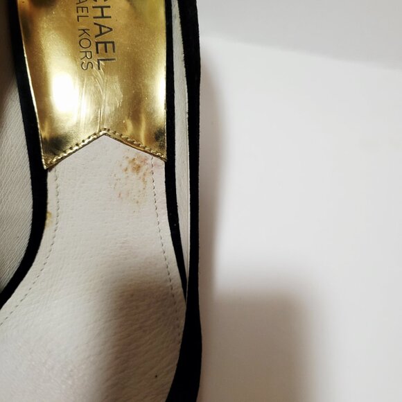 Michael Kors Elegant Black Suede Pointed Stiletto Shoes Heels Size 9.5 - Picture 6 of 6